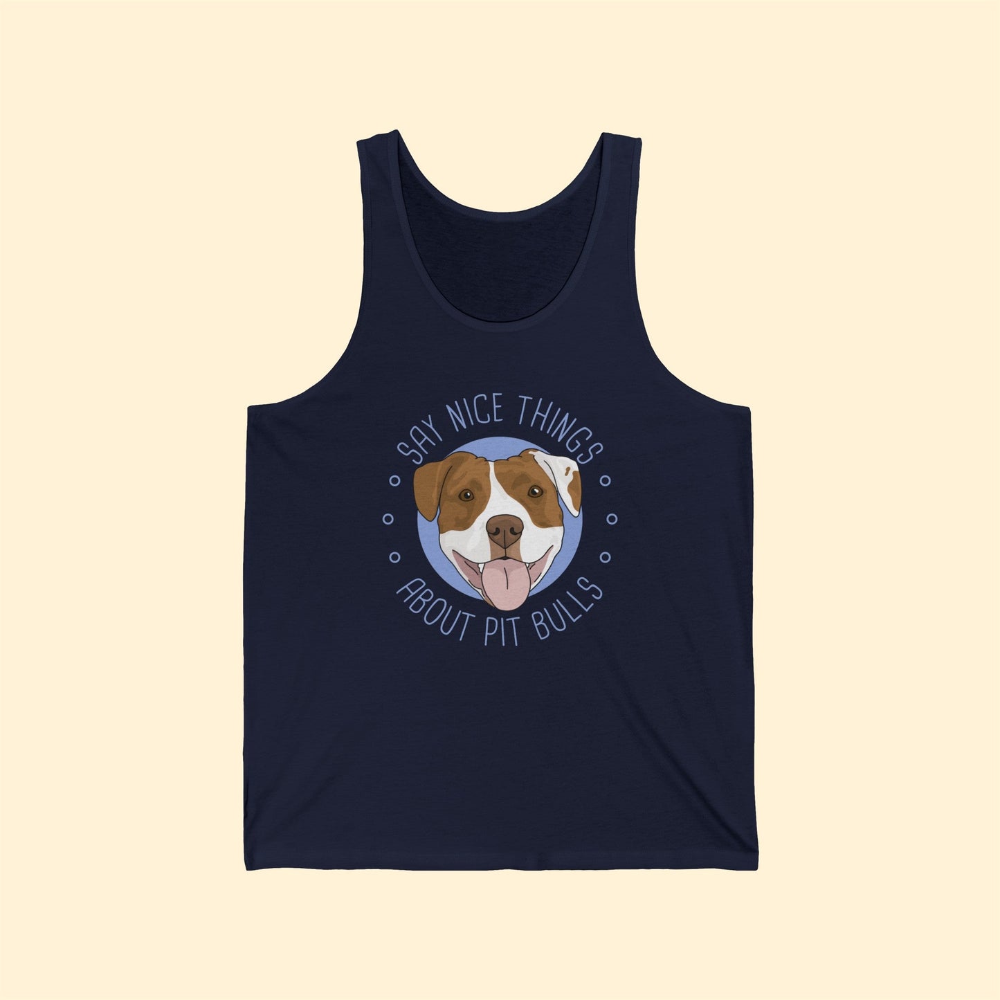 Say Nice Things About Pit Bulls | Unisex Jersey Tank - Detezi Designs-12483717486562397495