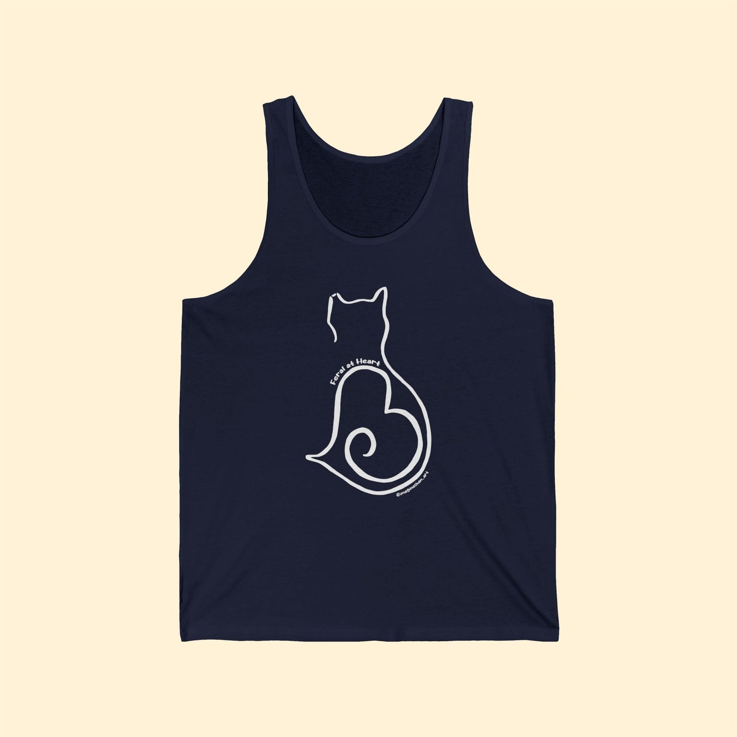 Silhouette | FUNDRAISER for Feral at Heart | Unisex Jersey Tank - Detezi Designs - 13406997002111662729