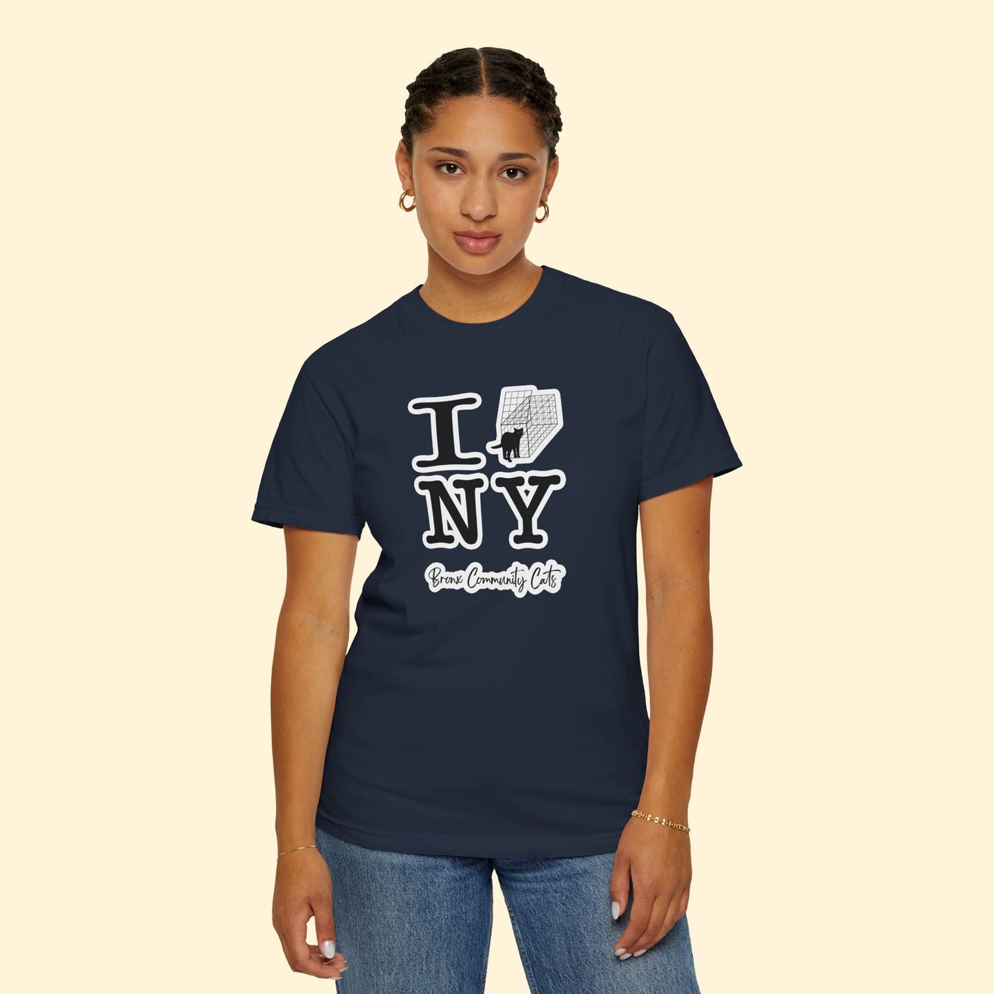 TNRM NY | FUNDRAISER for Bronx Community Cats | Comfort Colors Unisex T-shirt - Detezi Designs - 19052779324767970589
