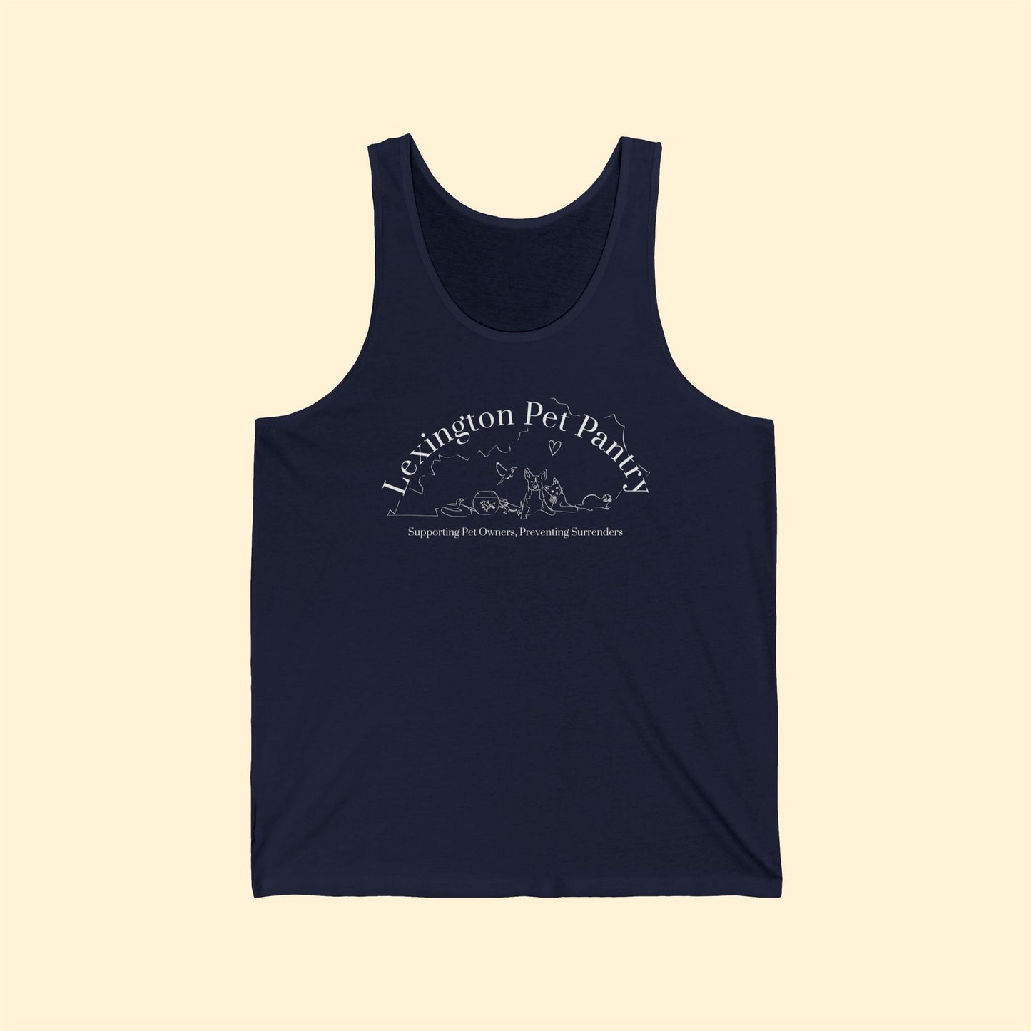 Unisex Jersey Tank | FUNDRAISER | Lexington Pet Pantry - Detezi Designs - 12446496571480050410
