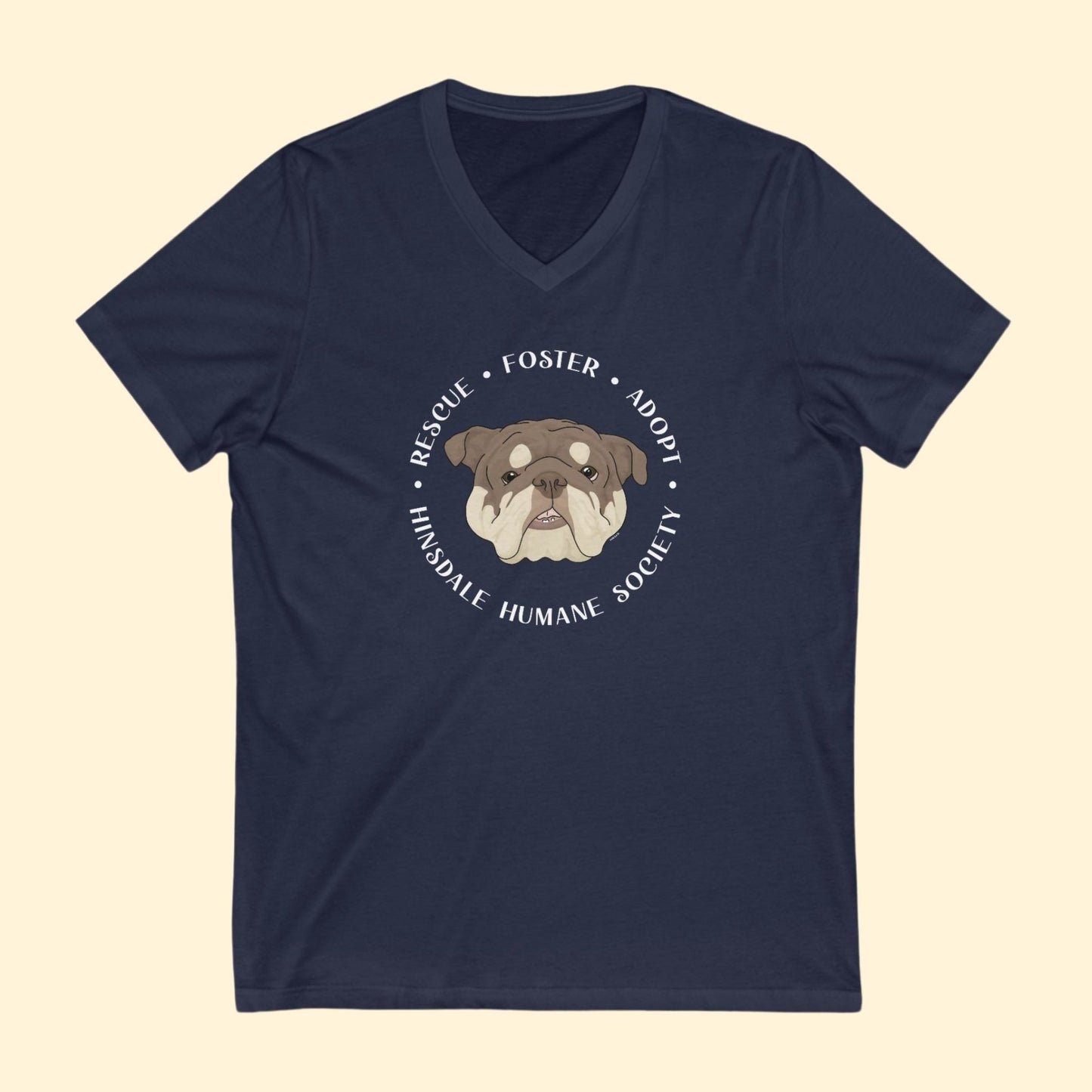 Unisex V - Neck Tee | FUNDRAISER | Hinsdale Humane Society - Detezi Designs - 13630401795008148200
