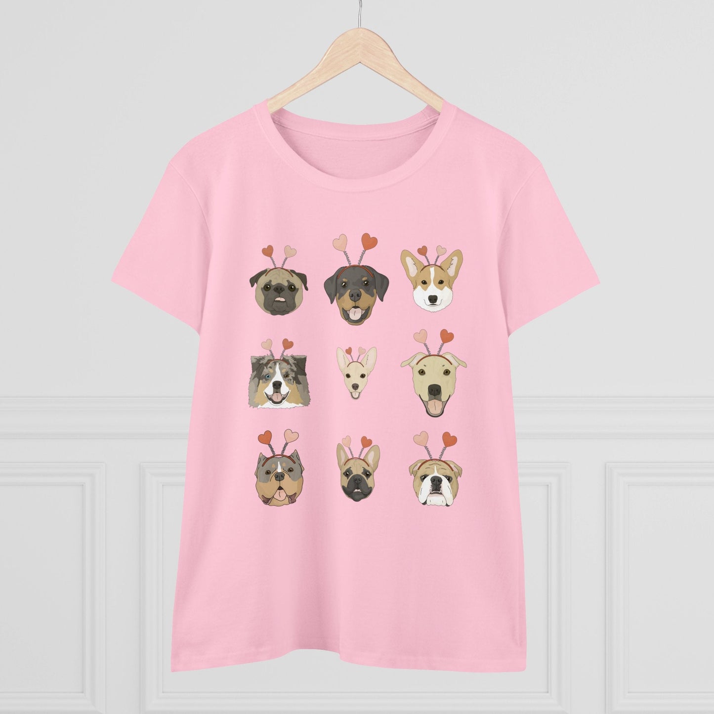 Valentine Party | Women's Midweight Cotton Tee - Detezi Designs - 31378686665532175967