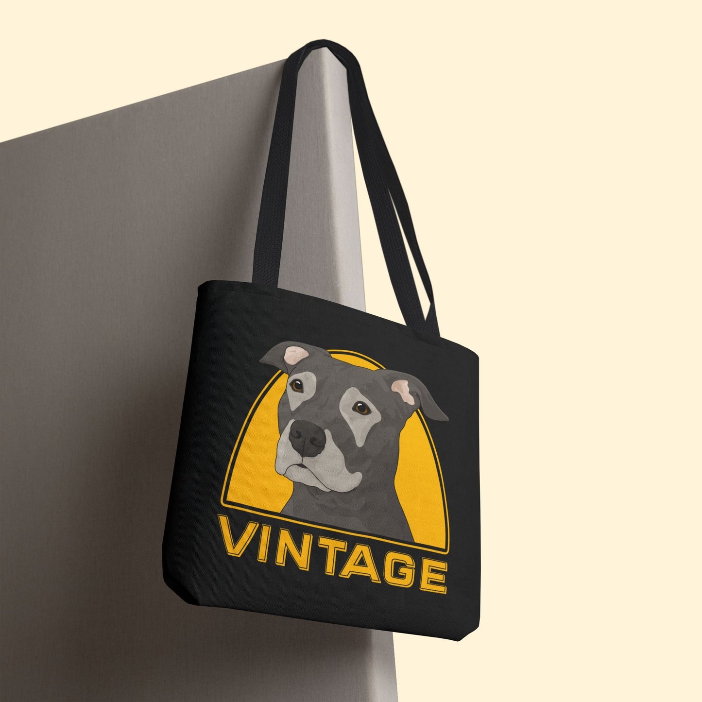 Vintage Dog | Tote Bag - Detezi Designs - 33987196842032570453