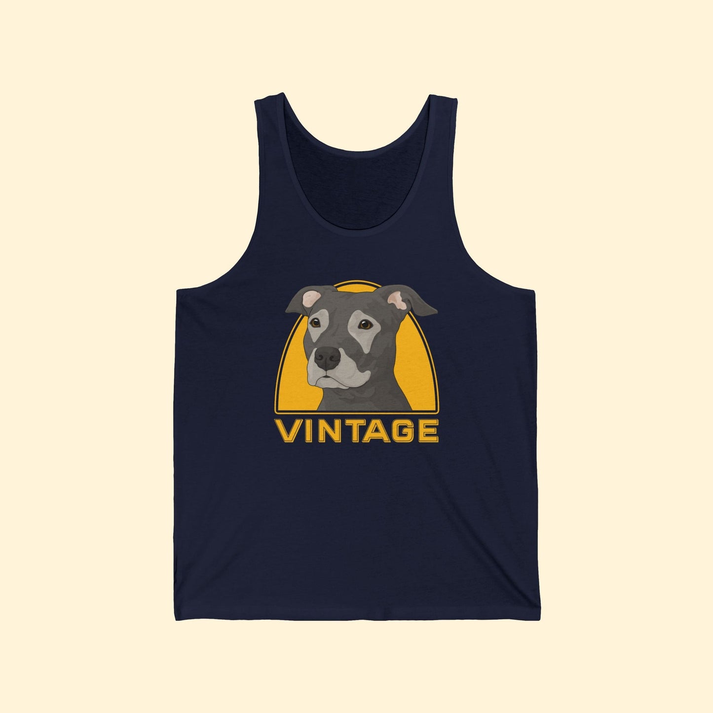 Vintage Dog | Unisex Tank - Detezi Designs - 31148201940127448481