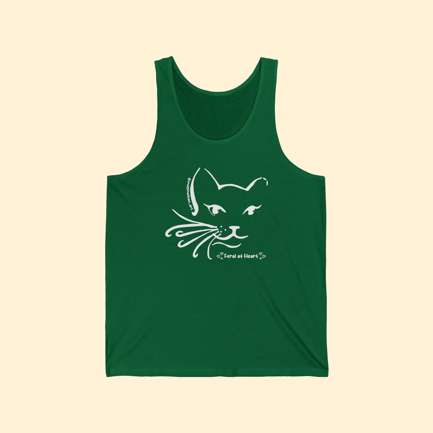 Whiskers | FUNDRAISER for Feral at Heart | Unisex Jersey Tank - Detezi Designs - 24655423675308769195