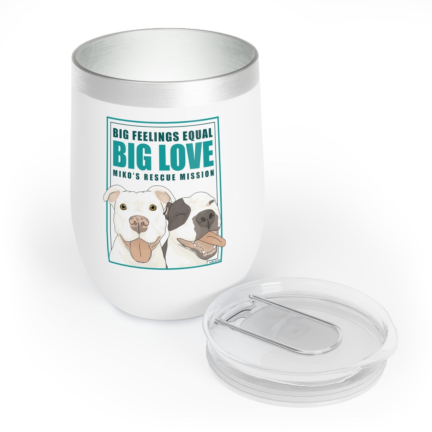 Wine Tumbler | FUNDRAISER | Miko's Rescue Mission - Detezi Designs - 31270949787114484385