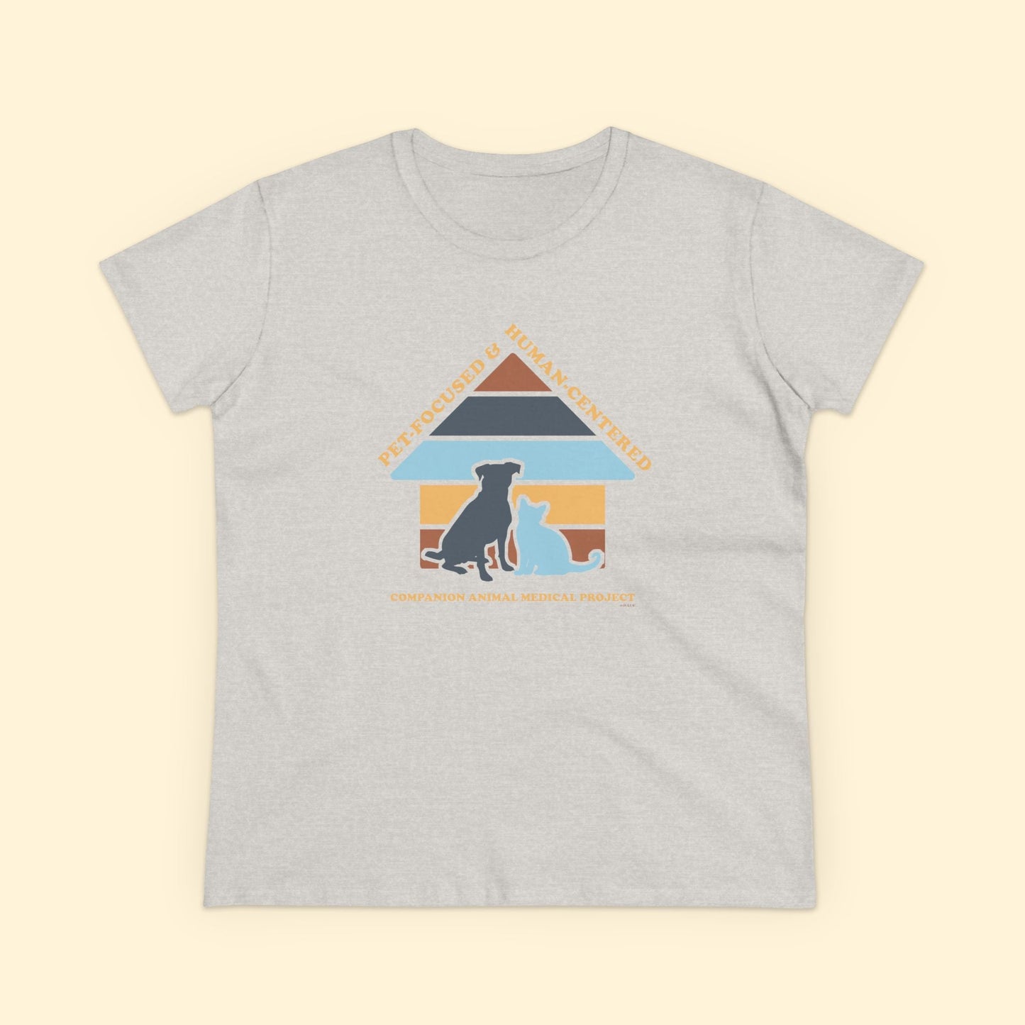 Women's Midweight Cotton Tee | FUNDRAISER | Companion Animal Medical Project - Detezi Designs - 12592954970525805574