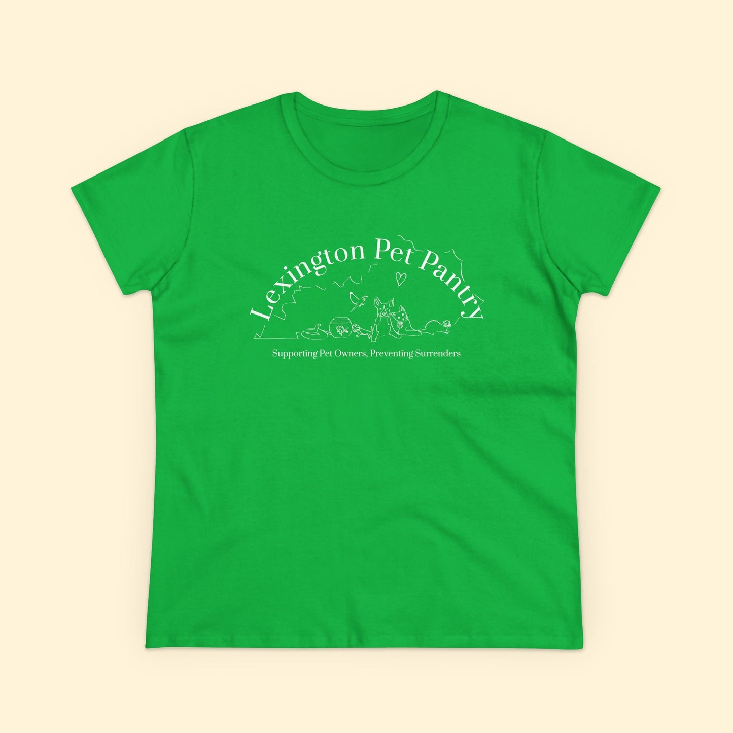 Women's Midweight Cotton Tee | FUNDRAISER | Lexington Pet Pantry - Detezi Designs - 89642611988131850905