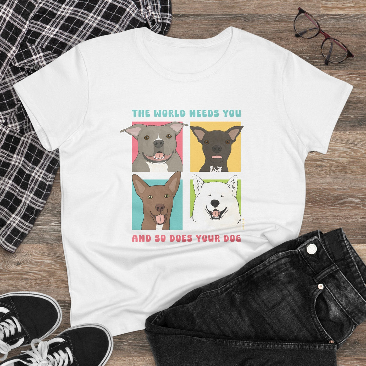 Women's Midweight Cotton Tee | FUNDRAISER | Maybel's Legacy | The World Needs You - Detezi Designs-76040107631484252508