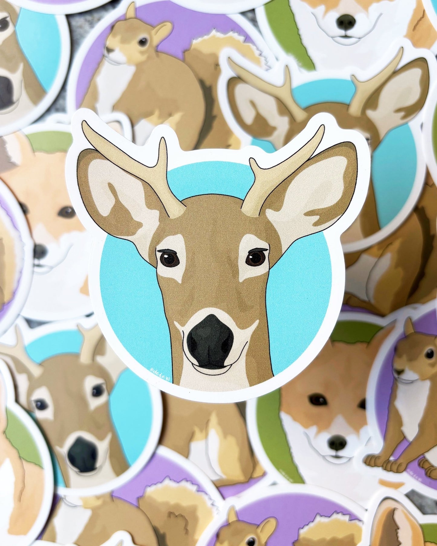 Woodland Animals | December 2025 Sticker Pack - Detezi Designs -