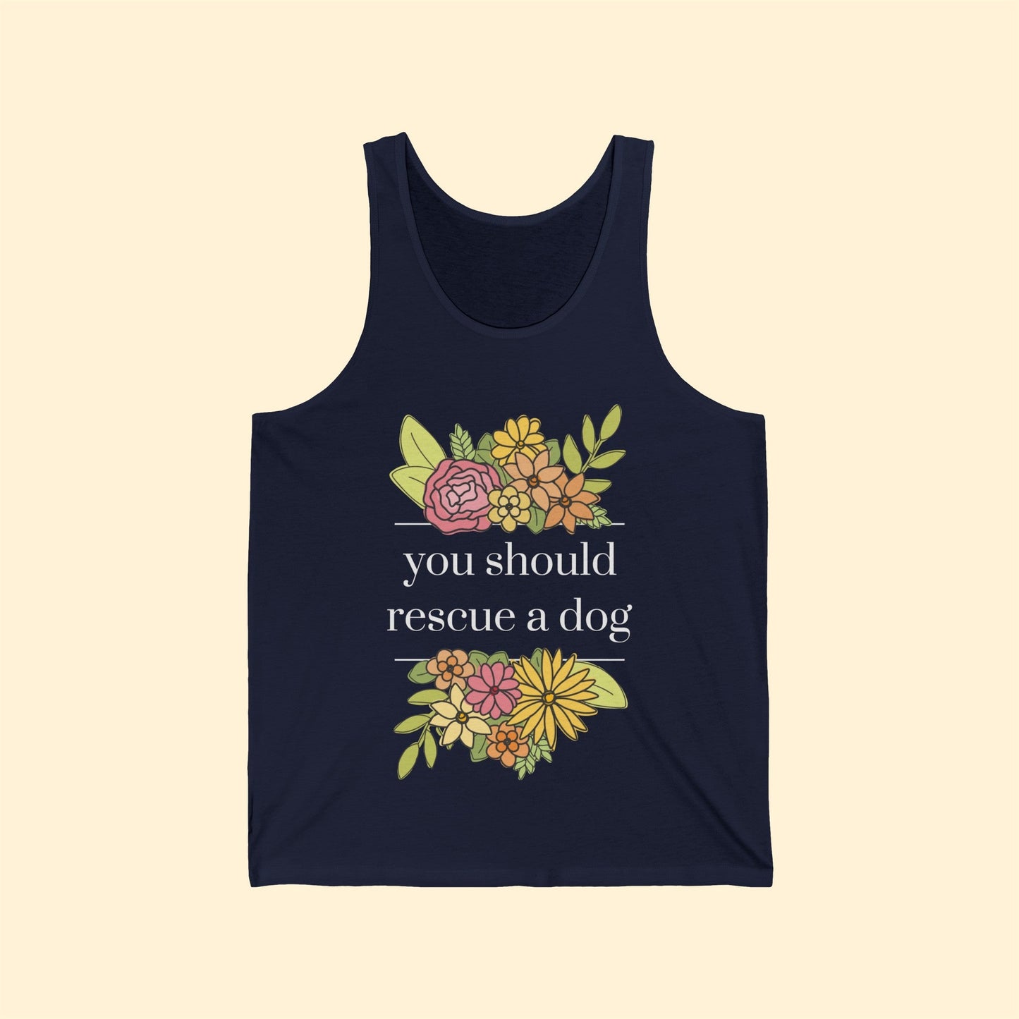You Should Rescue A Dog | Unisex Tank - Detezi Designs-13367176226261951989