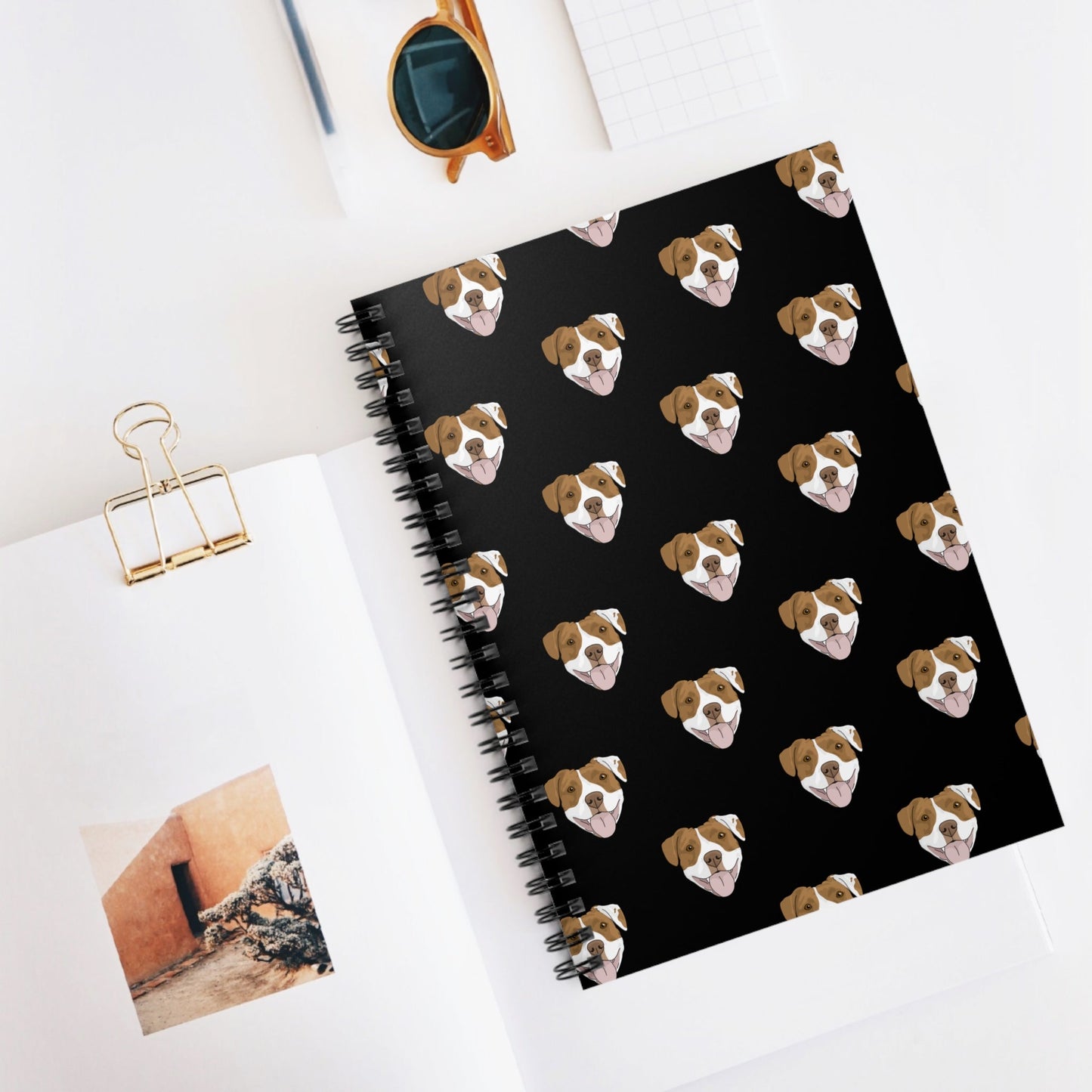American Staffordshire Terrier | Spiral Notebook - Detezi Designs-22265758658568692214