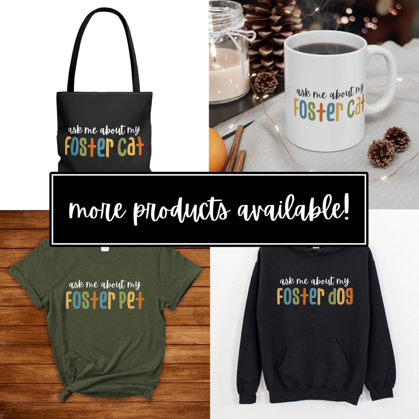 Ask Me About My Foster Dog - Retro Colors | Unisex 3\4 Sleeve Tee - Detezi Designs-14246788451232779389