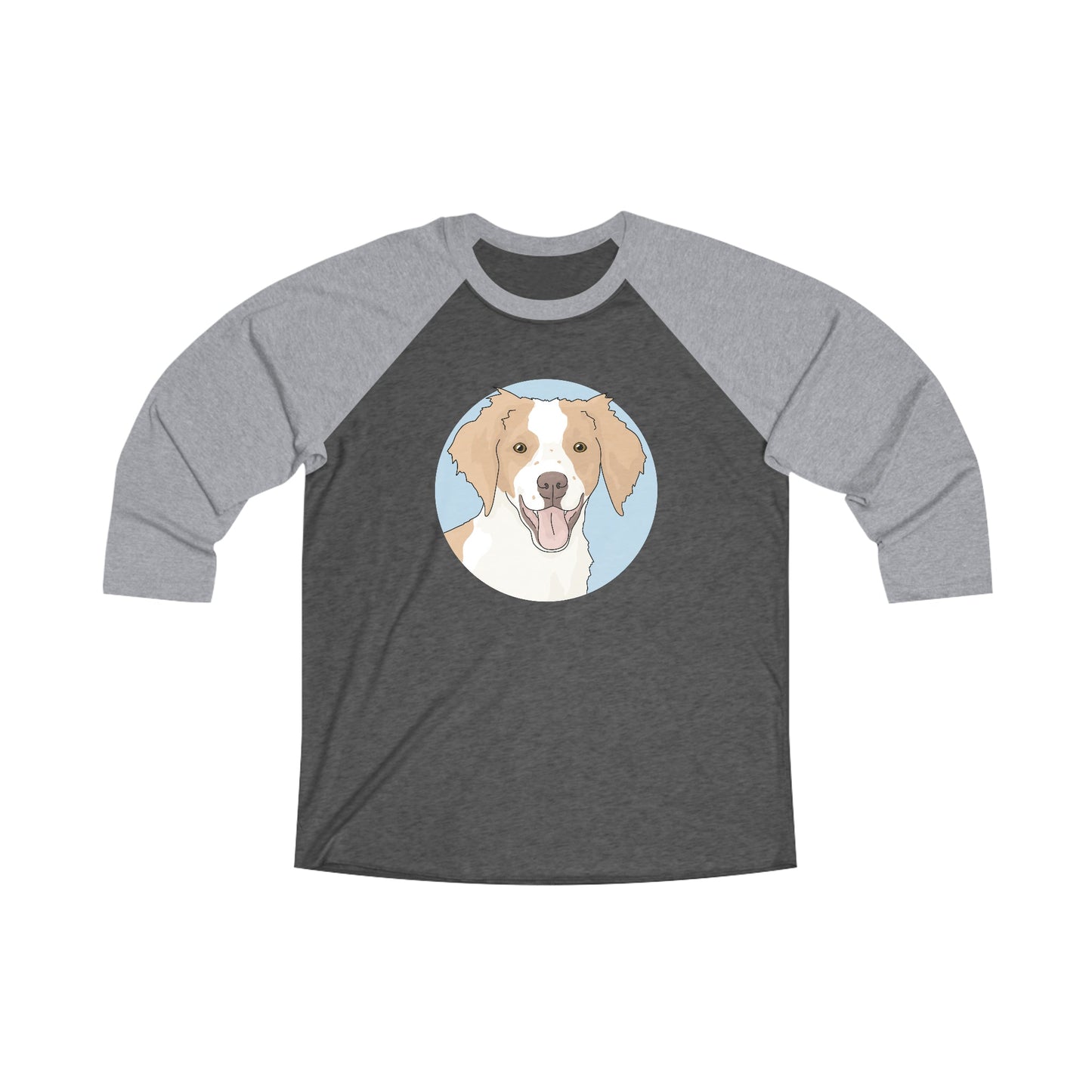 Brittany Spaniel | Unisex 3\4 Sleeve Tee - Detezi Designs-29708130370323364332