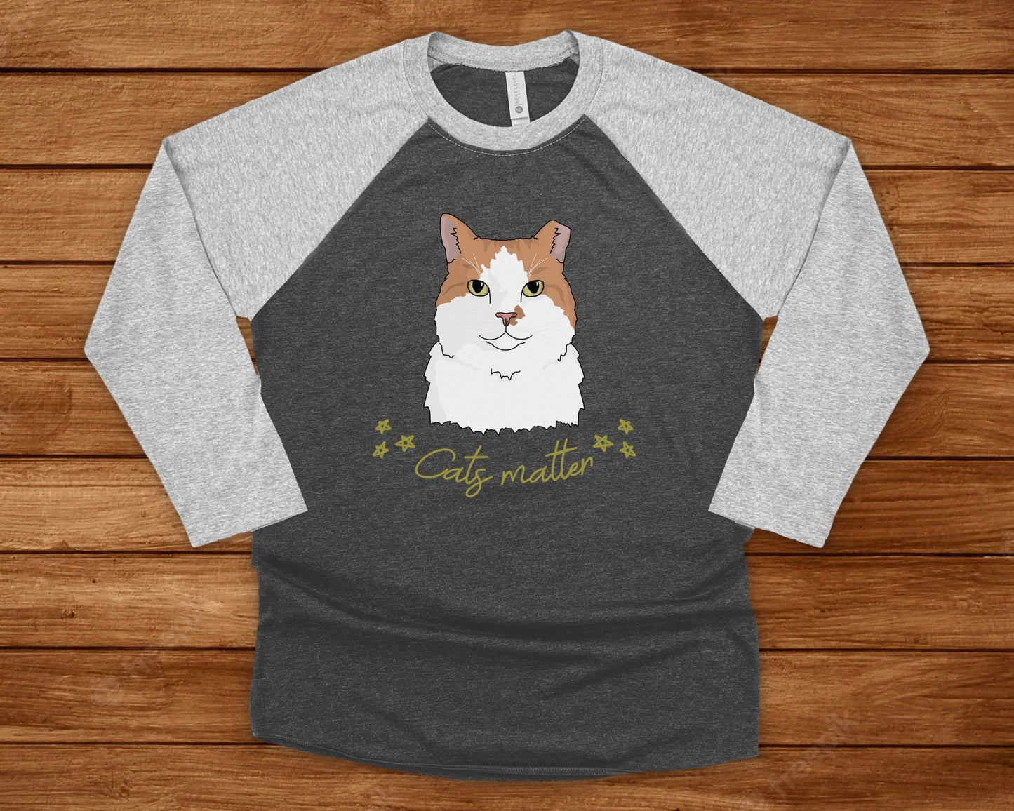 Cats Matter | Unisex 3\4 Sleeve Tee - Detezi Designs-20469704051572981162