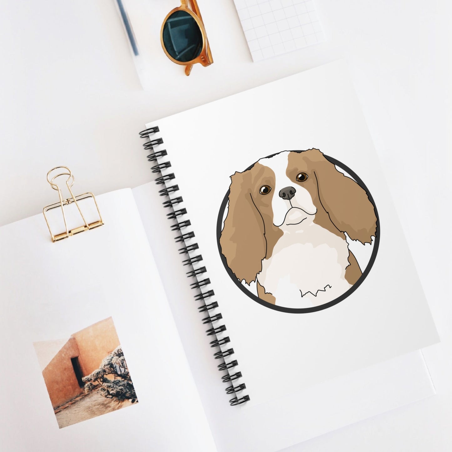 Cavalier King Charles Spaniel | Spiral Notebook - Detezi Designs-16412572970791682194