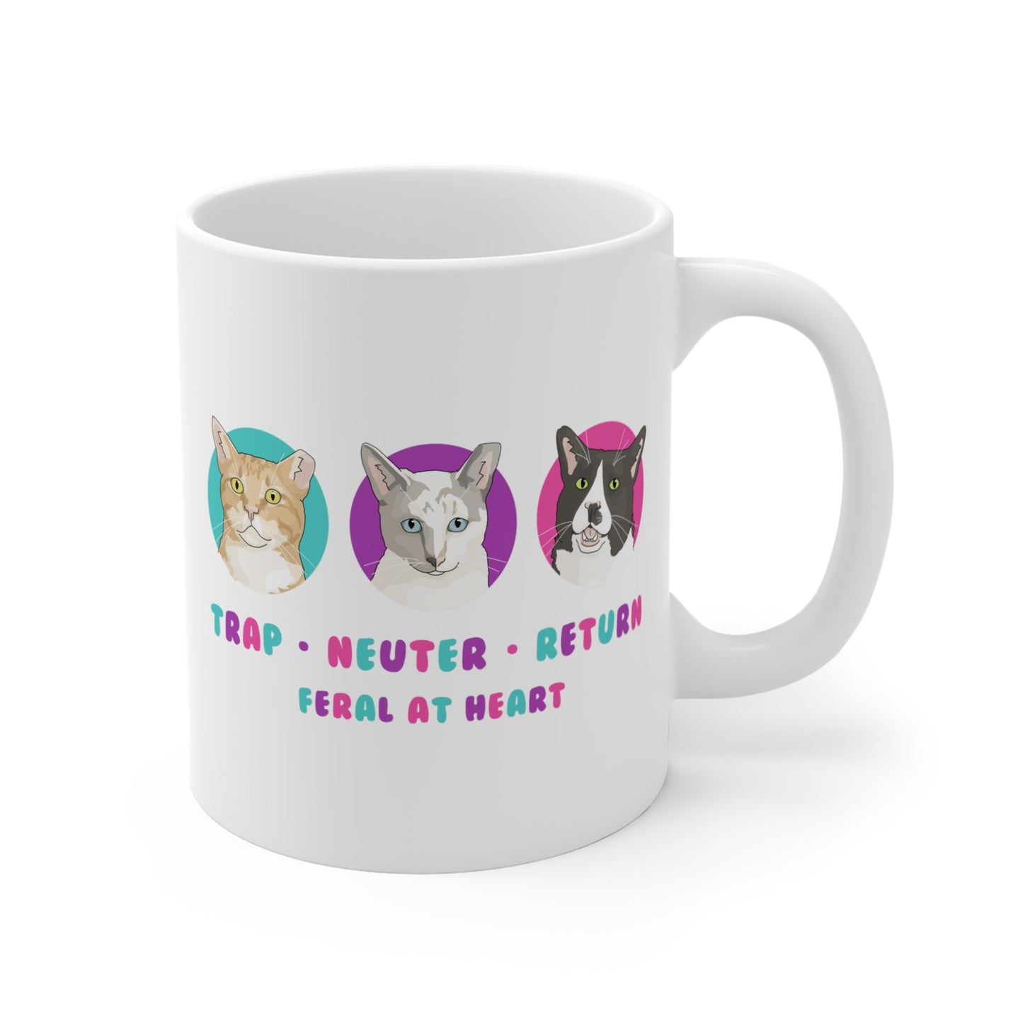Charlie Bean, Iris, and Kit Kit | FUNDRAISER for Feral At Heart | Mug - Detezi Designs-16325147282050502942
