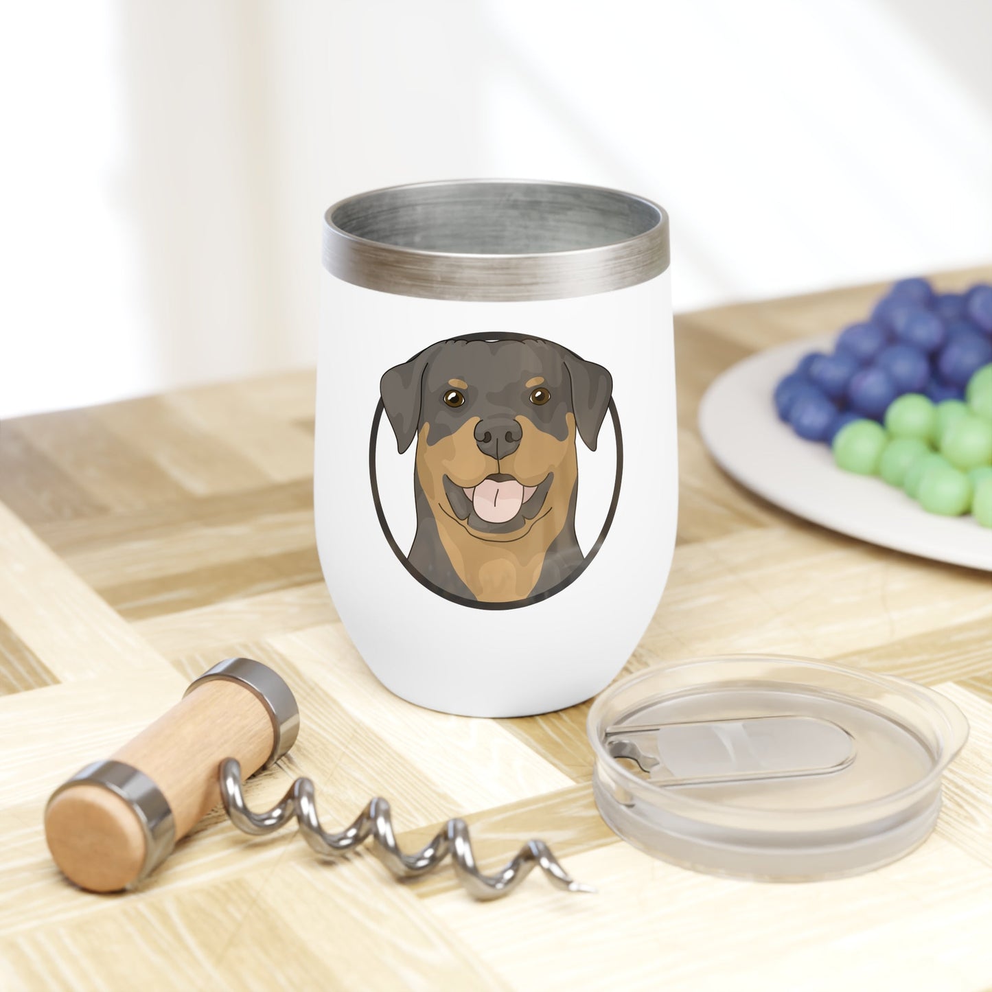 Rottweiler Circle | Wine Tumbler - Detezi Designs-11525596340968467265