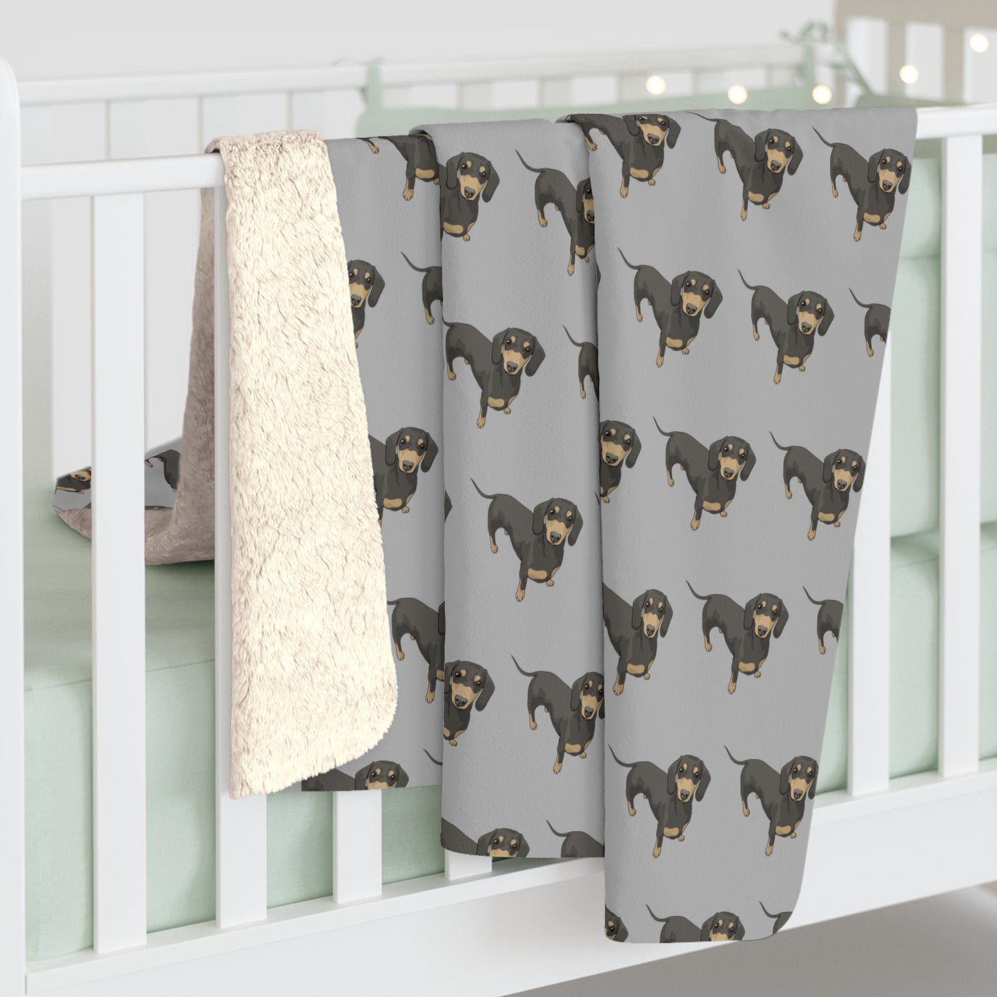 Short Hair Dachshunds | Sherpa Fleece Blanket - Detezi Designs-14917236451919868207