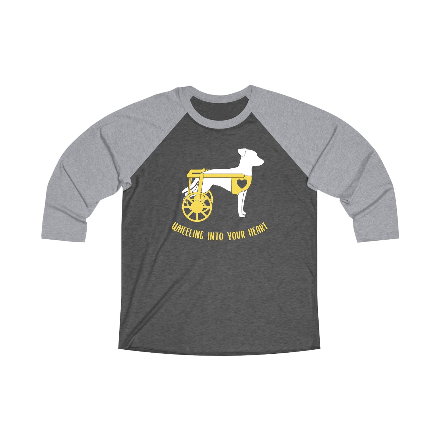 Wheeling Into Your Heart | Unisex 3\4 Sleeve Tee - Detezi Designs-32934569953015652133