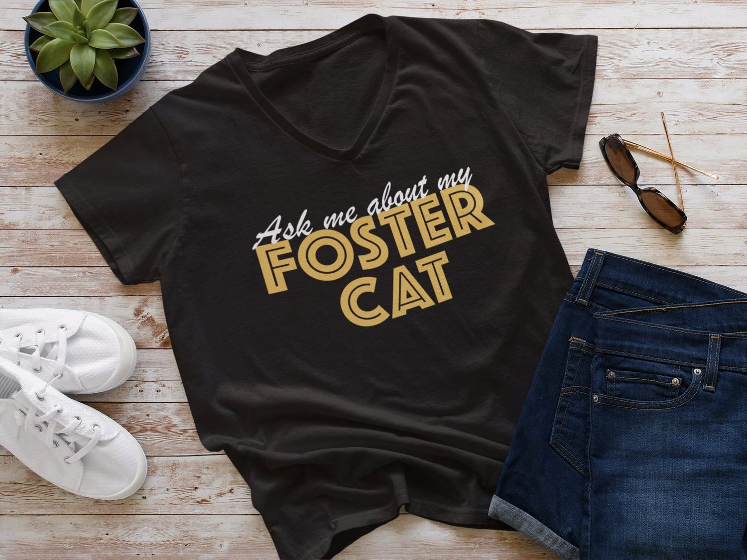 Ask Me About My Foster Cat - Detezi Designs