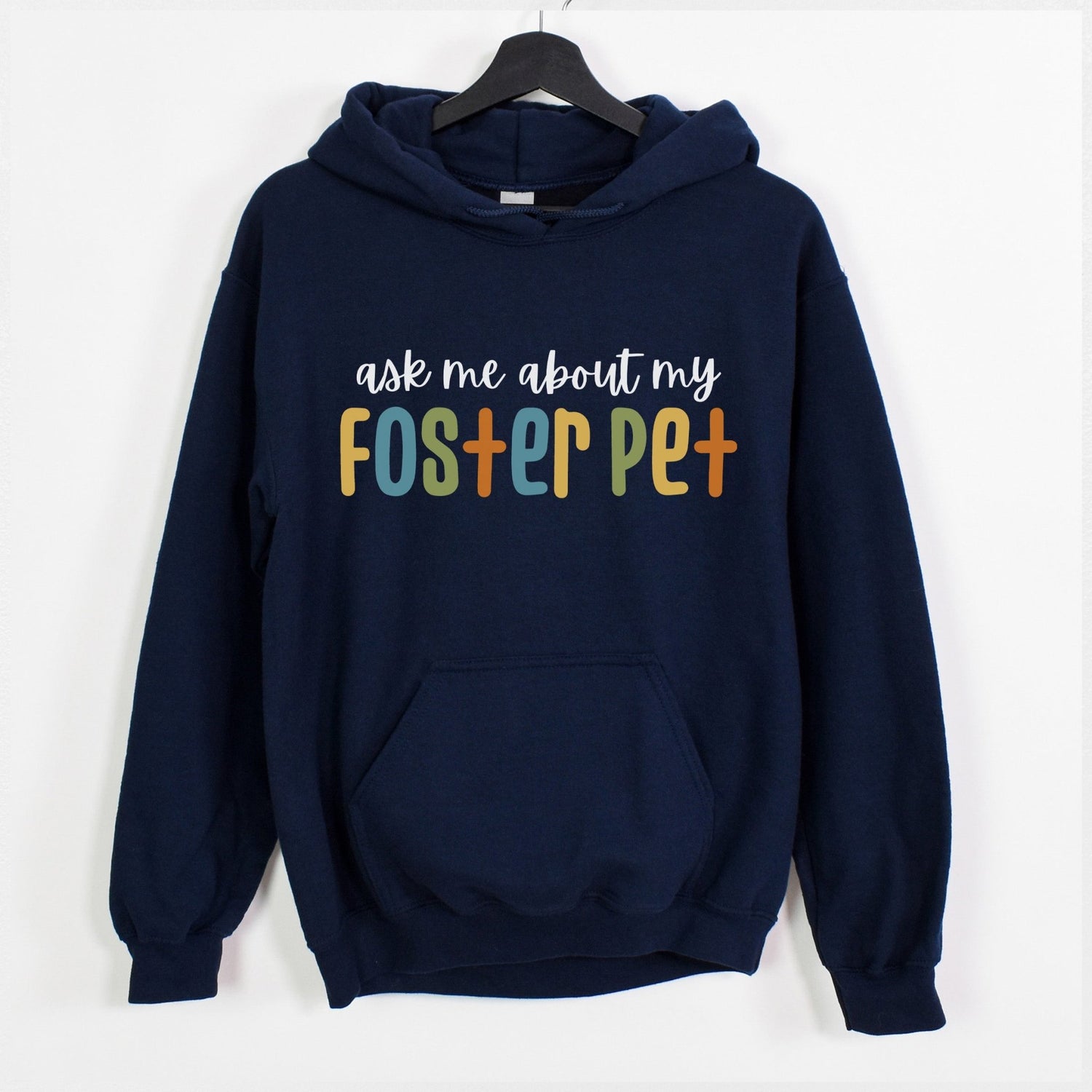 Ask Me About My Foster Pet - Retro Colors - Detezi Designs
