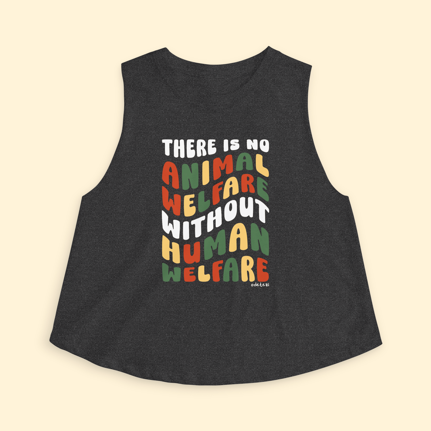 Cropped Muscle Tank - Detezi Designs