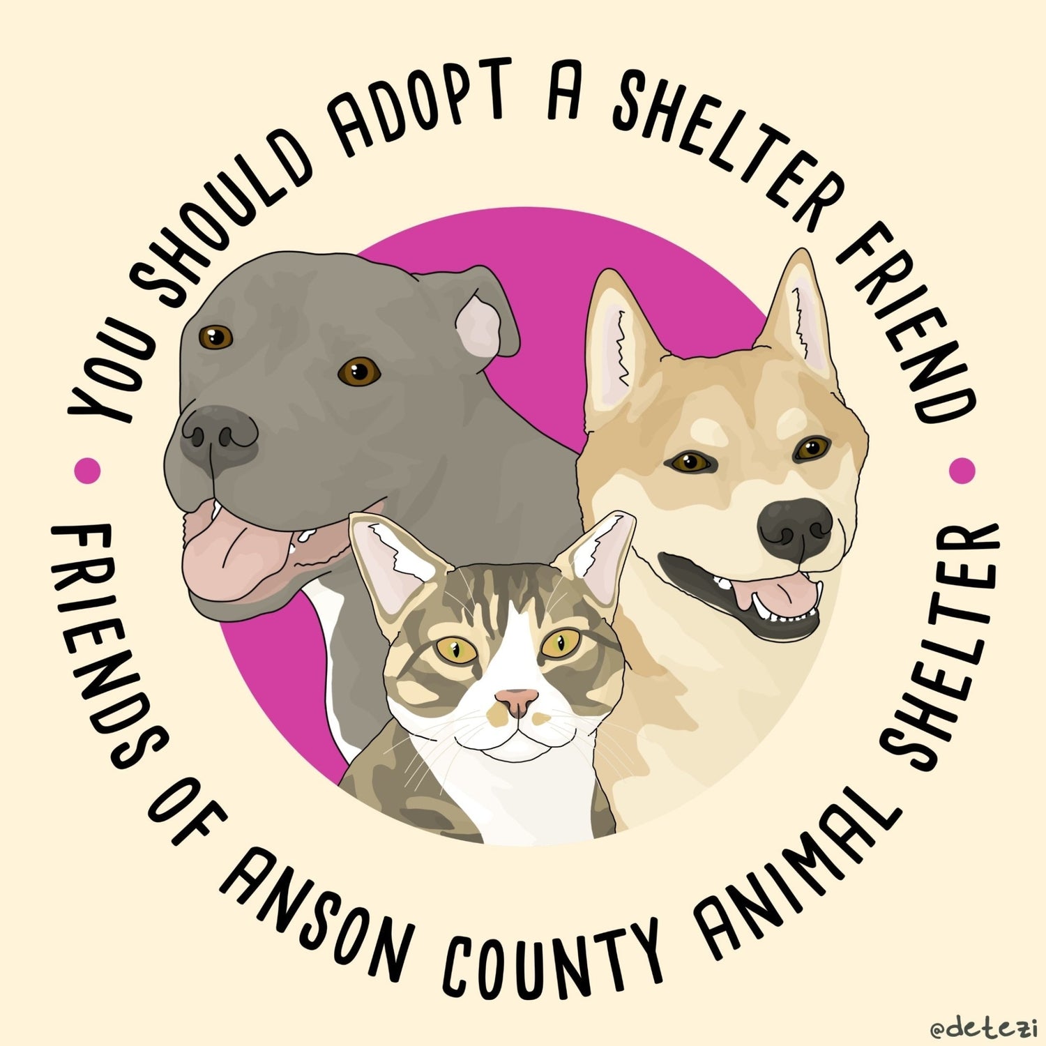 Friends of Anson County Animal Shelter | FUNDRAISER - Detezi Designs