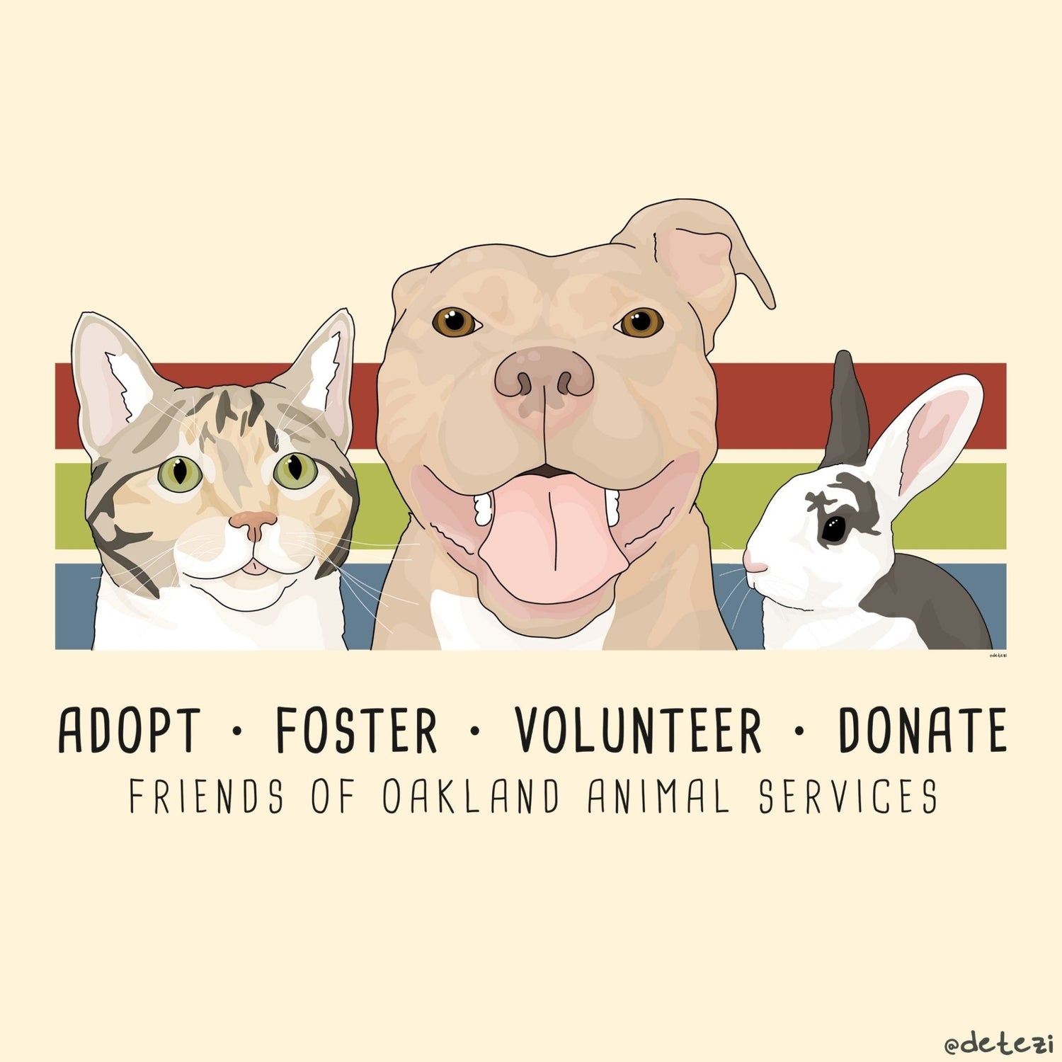 FUNDRAISER | Friends of Oakland Animal Services - Detezi Designs