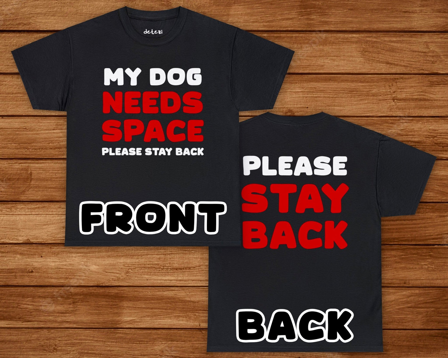 My Dog Needs Space | 2-Sided Reactive Dog Safety Gear - Detezi Designs