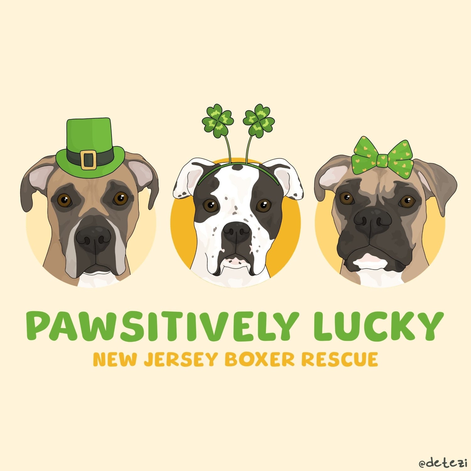 New Jersey Boxer Rescue | FUNDRAISER | St. Patrick's Day - Detezi Designs