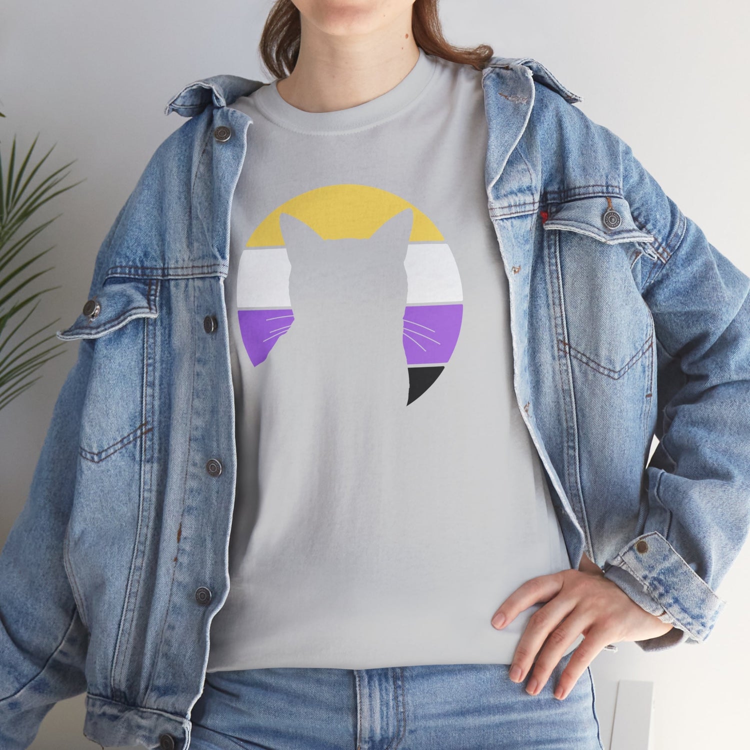 Nonbinary Pride | Cat Silhouette - Detezi Designs