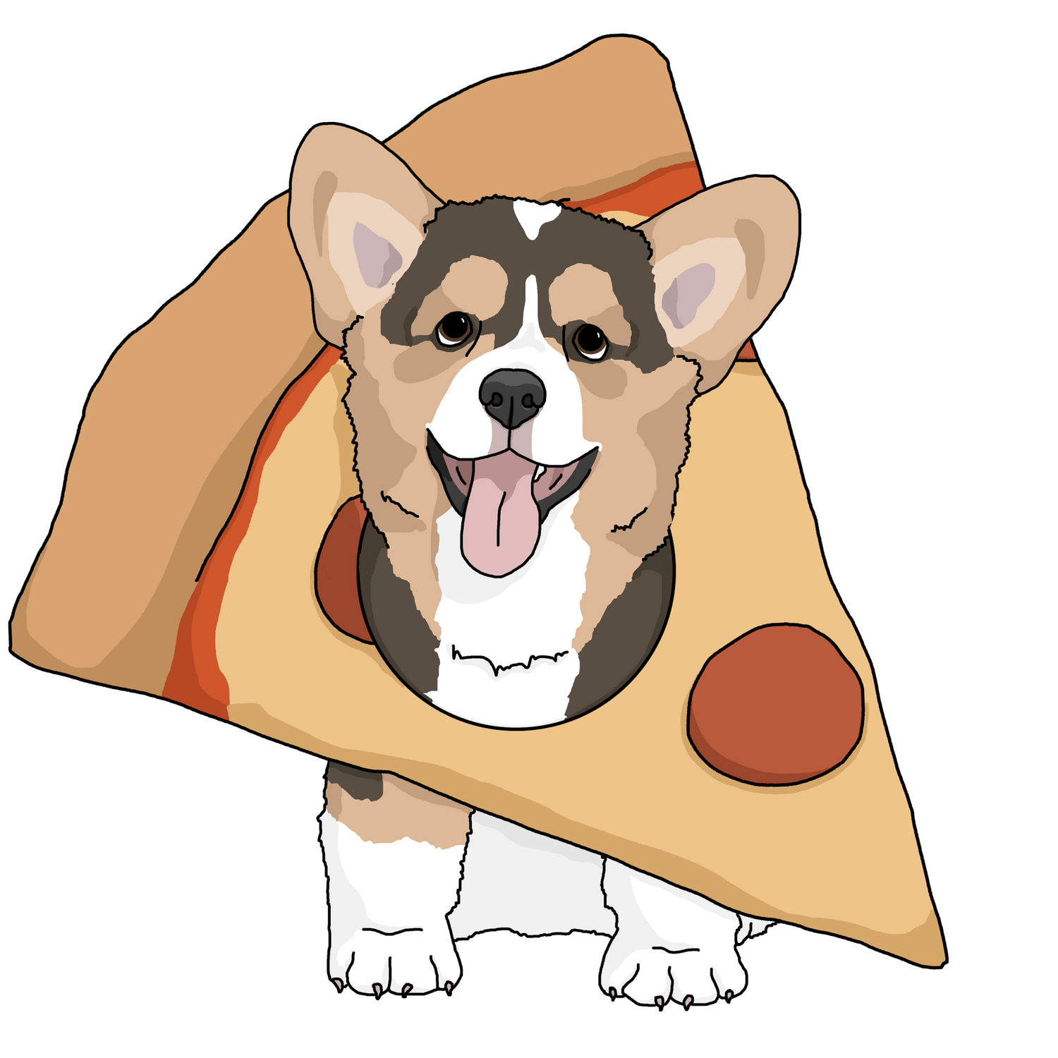 Pizza Puppy - Detezi Designs