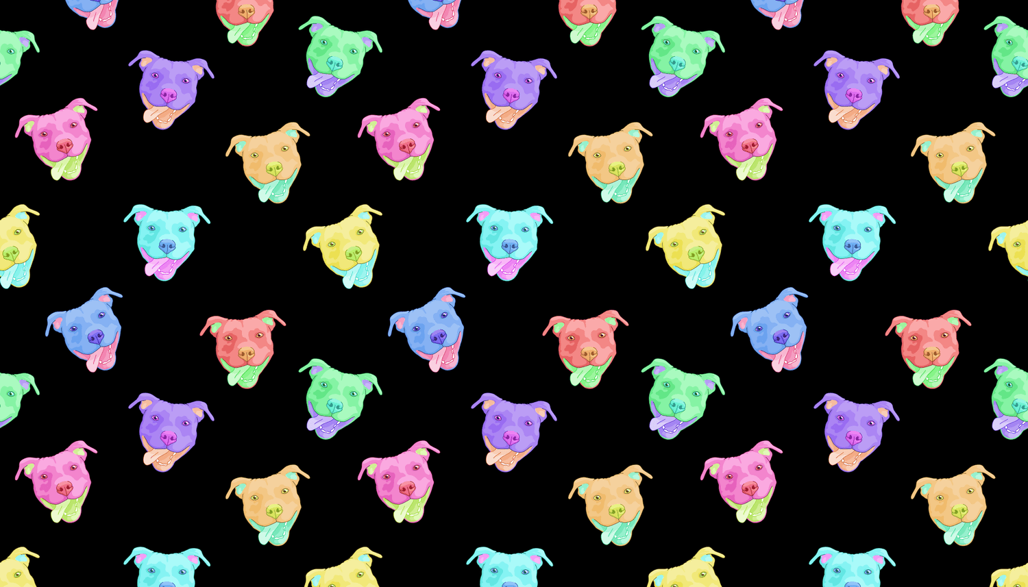 Rainbow Pitties - Detezi Designs