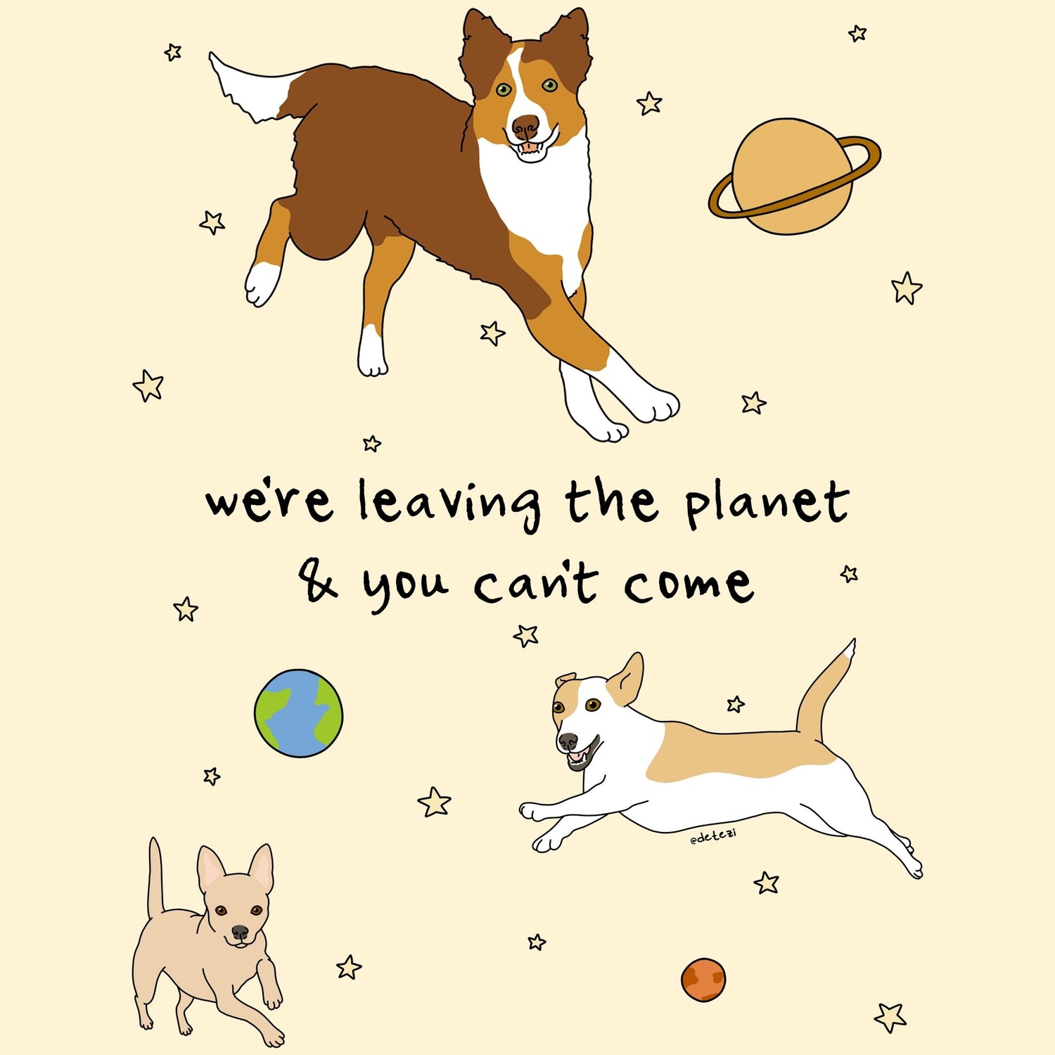 We're Leaving The Planet - Detezi Designs