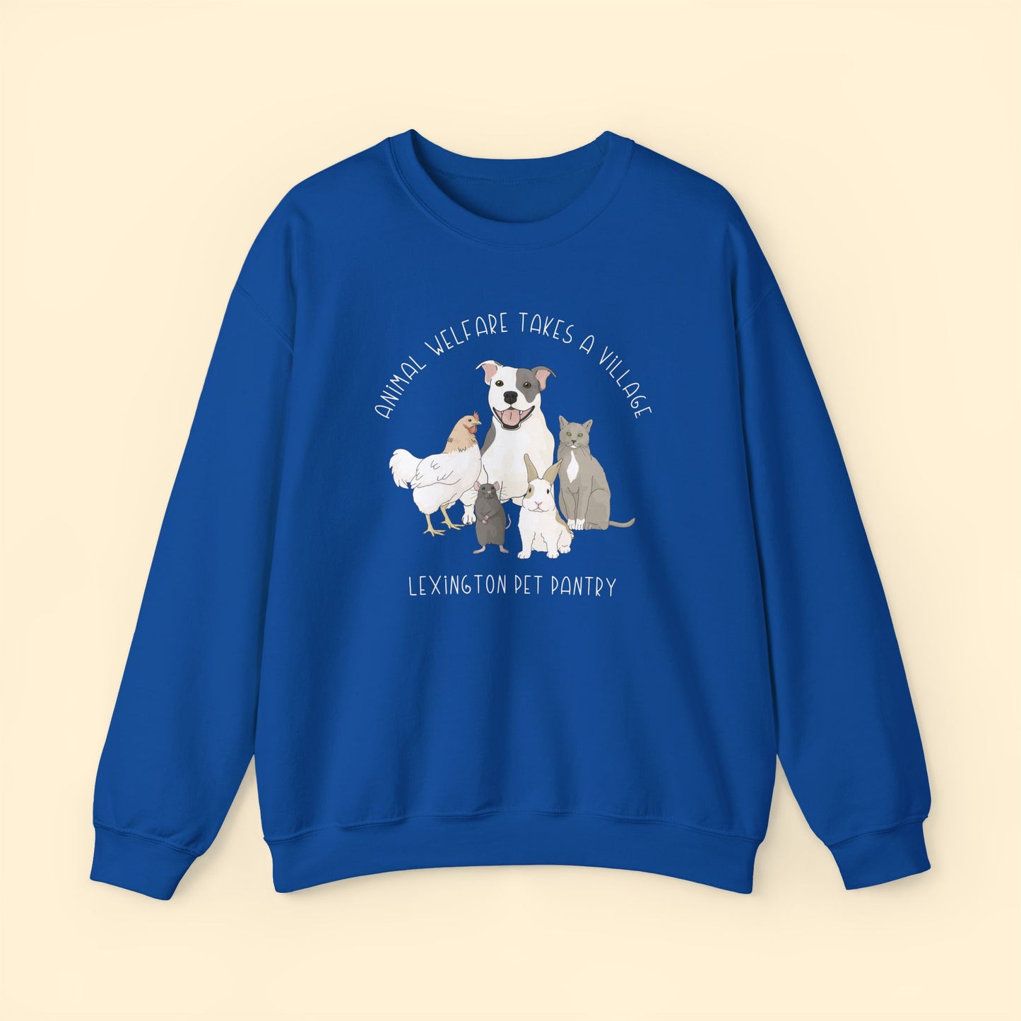 Crewneck Sweatshirt | FUNDRAISER | Lexington Pet Pantry | It Takes A Village
