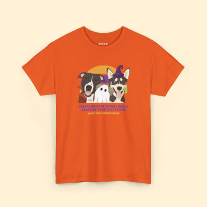 Unisex Crewneck T-shirt | FUNDRAISER | Happy Tails Canine Rescue | Halloween