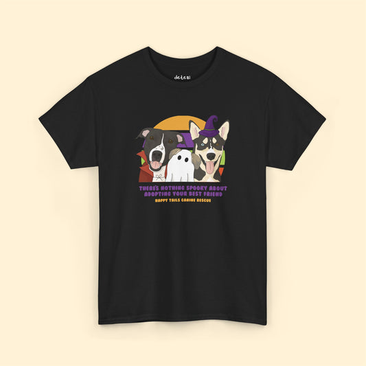 Unisex Crewneck T-shirt | FUNDRAISER | Happy Tails Canine Rescue | Halloween
