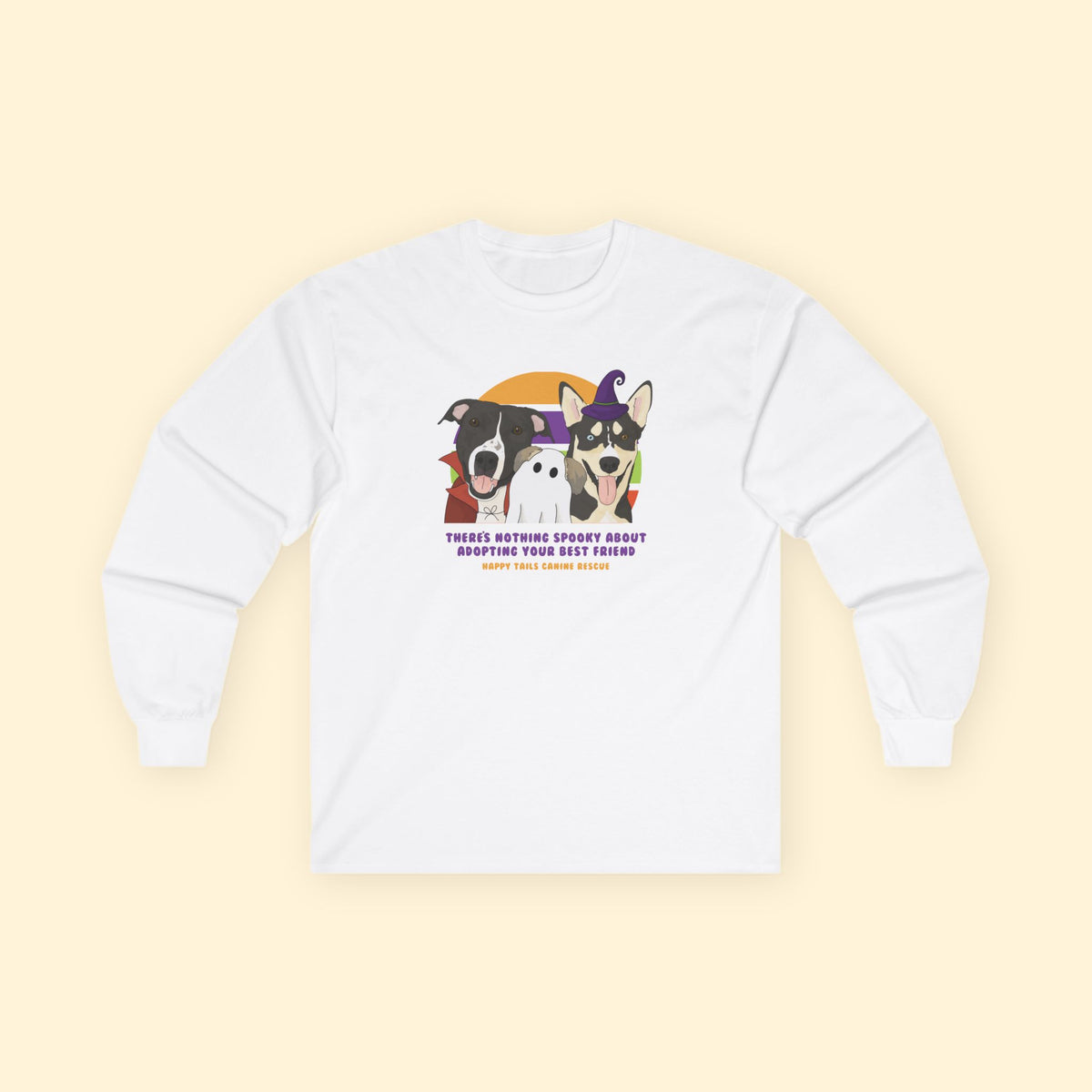 Long Sleeve Tee | FUNDRAISER | Happy Tails Canine Rescue | Halloween