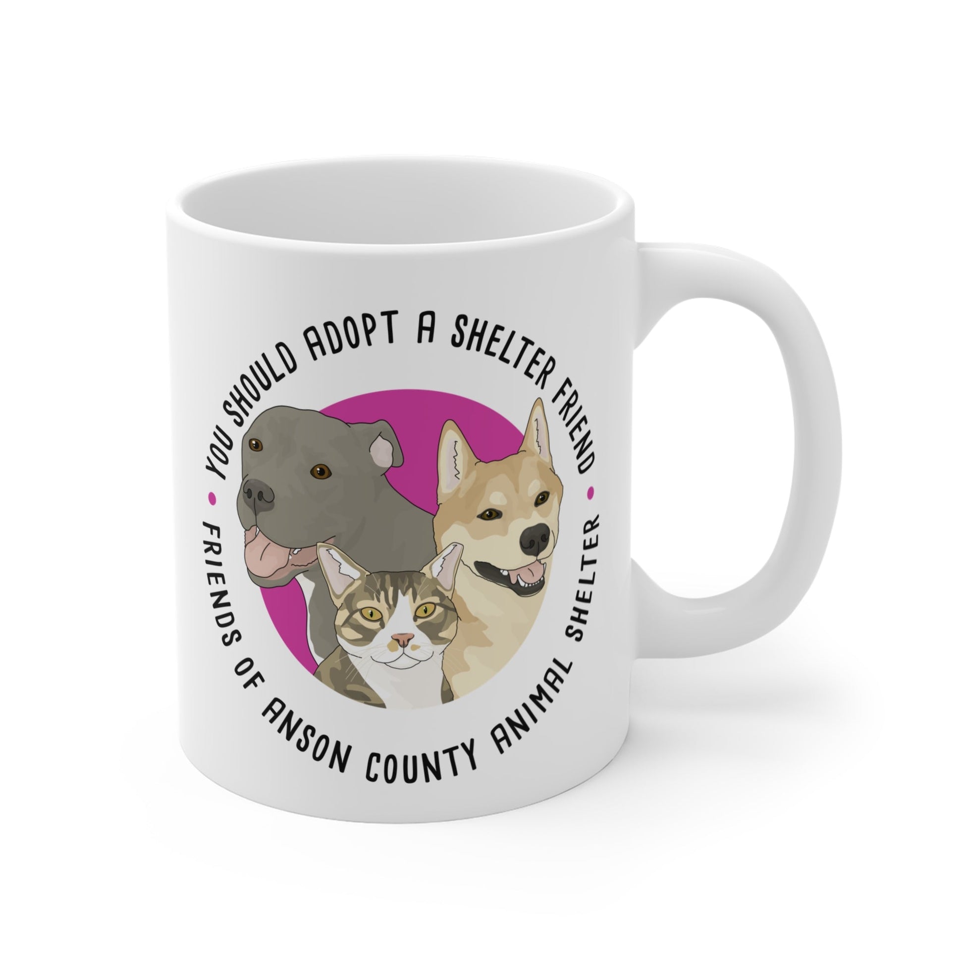 11oz Mug | FUNDRAISER | Friends of Anson County Animal Shelter - Detezi Designs - 17238878653435787147