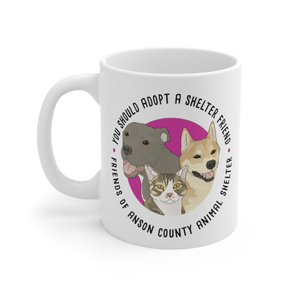 11oz Mug | FUNDRAISER | Friends of Anson County Animal Shelter - Detezi Designs - 17238878653435787147