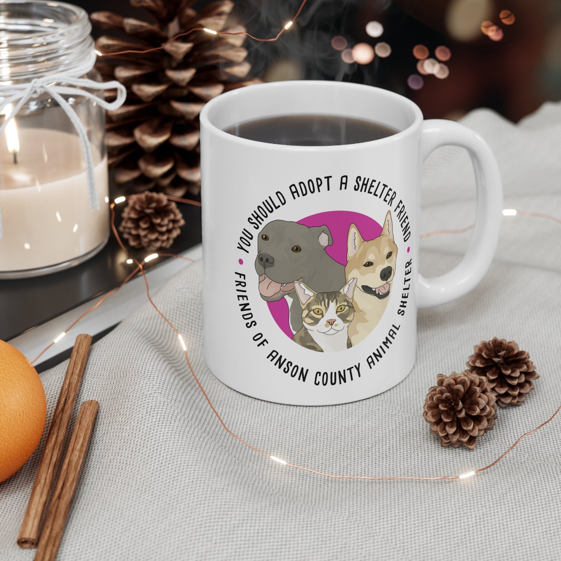 11oz Mug | FUNDRAISER | Friends of Anson County Animal Shelter - Detezi Designs - 17238878653435787147