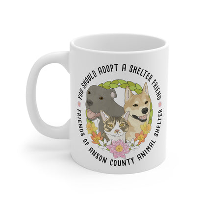11oz Mug | FUNDRAISER | Friends of Anson County Animal Shelter | Spring - Detezi Designs - 23443570385256236548