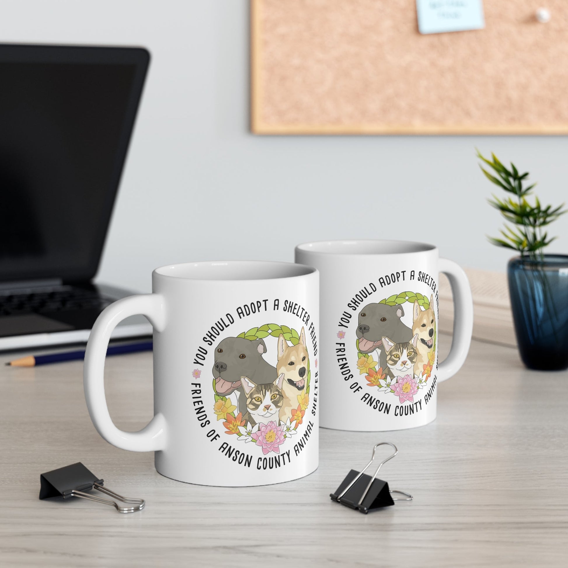 11oz Mug | FUNDRAISER | Friends of Anson County Animal Shelter | Spring - Detezi Designs - 23443570385256236548