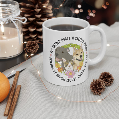 11oz Mug | FUNDRAISER | Friends of Anson County Animal Shelter | Spring - Detezi Designs - 23443570385256236548