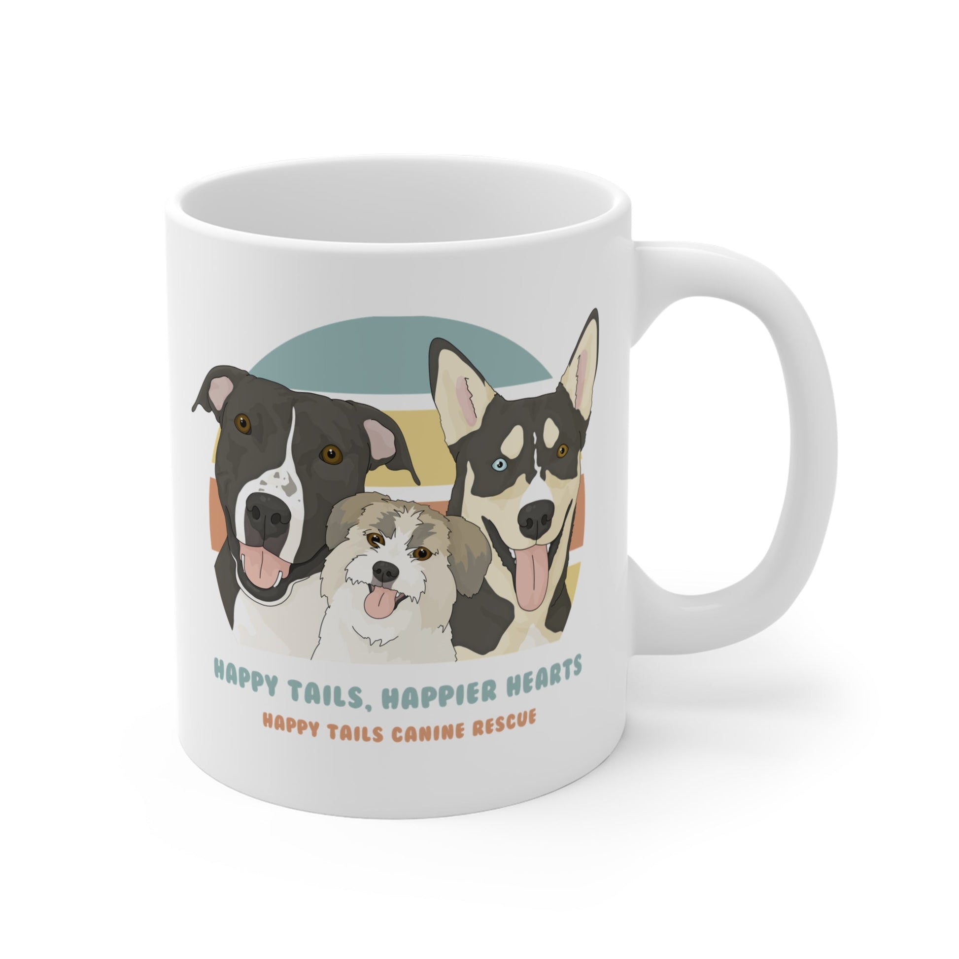 11oz Mug | FUNDRAISER | Happy Tails Canine Rescue - Detezi Designs-22505601284460243355