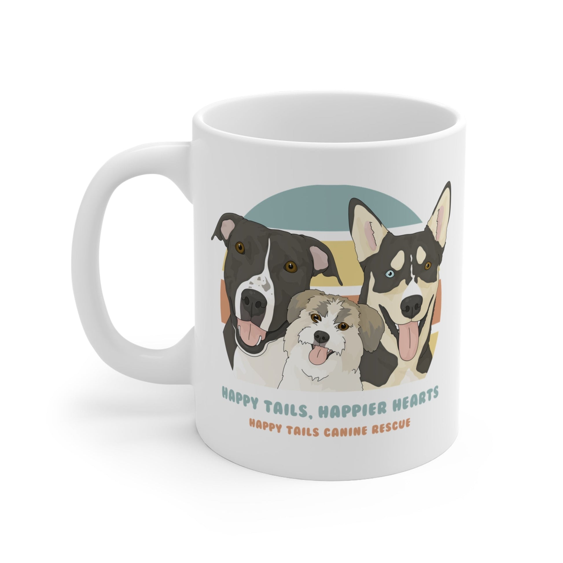 11oz Mug | FUNDRAISER | Happy Tails Canine Rescue - Detezi Designs-22505601284460243355