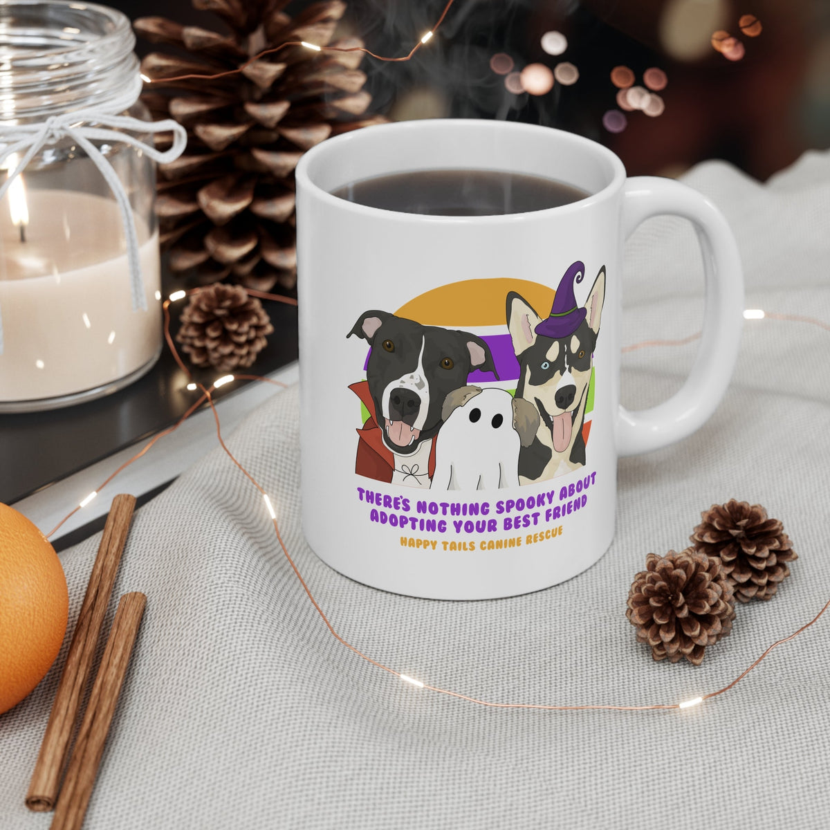 11oz Mug | FUNDRAISER | Happy Tails Canine Rescue | Halloween - Detezi Designs-15458872096767744942