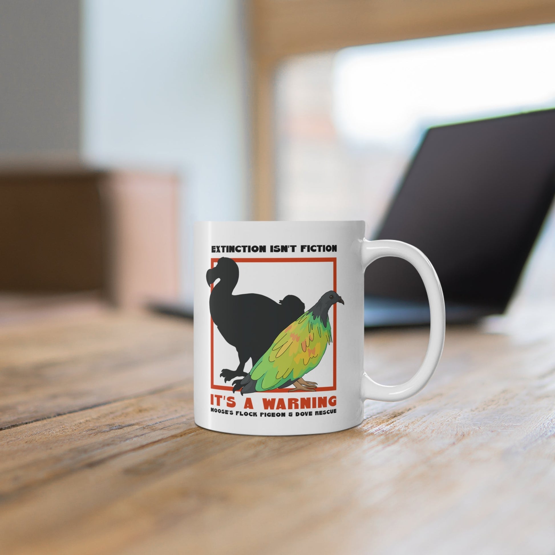 11oz Mug | FUNDRAISER | Moose's Flock | Extinction is a Warning - Detezi Designs - 50139473619764655270