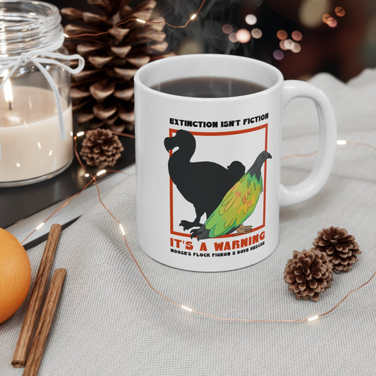 11oz Mug | FUNDRAISER | Moose's Flock | Extinction is a Warning - Detezi Designs - 50139473619764655270